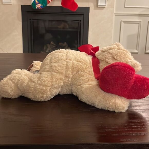 Bear-y Sweet Teddy with Red Heart and Bow Excellent Condition GANZ Plush Toy 14” - Picture 5 of 10